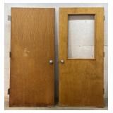 2 Interior Doors - solid wood- 36/80