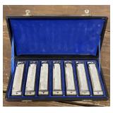Chicago Blues harmonica set w/ case