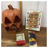 Jack-O-lantern, Christmas Ornaments, Angelabra