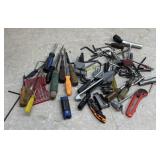 Box of Miscellaneous Tools - Screwdrivers,