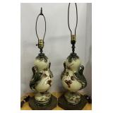 Pair of Beautiful lamps. Should be re wired.