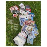 Lots Christmas cards-frosted glass nativity-NICE