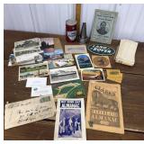 Beer can, Land Rover name plate, oil bottle