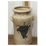 Pottery jar- grapes