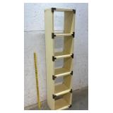 Heavy! Yellow shelf.