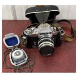 ICarex 35mm camera and Gossen Piolet light meter