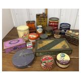 Vintage tins *No shipping, some contain liquid