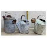 Galvanized Watering & Oils Cans (3)