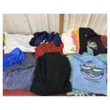 T-shirts, Sweaters, skirt, shorts, sweatshirt -