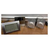 3 Electric Alarm Clocks with battery backup &