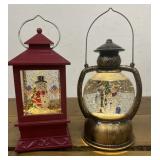 Light up Christmas Snow Globes