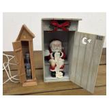 2 Ceramic Santa