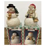 Holiday Collection Snowman Figurines w/ boxes