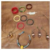 Bracelets necklaces etc