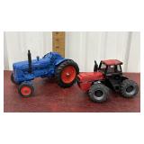 Case and Super Major toy tractors