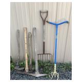 Yard Tools (6) Ax, Pick, etc.