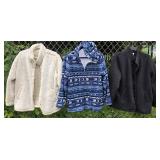 3 soft fleece ladies jackets Blair size M & 1 L