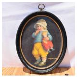 Vintage Advertising Print "Girl & Doll"