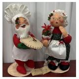 Mr. and Mrs. Claus, AnnaLee dolls