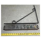 Sign w/ bracket