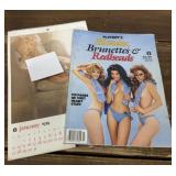 1985 Playboy magazine, 1974 Playboy calendar