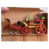Folk Art "Ye Olde Post Road" Hand Carved Figure