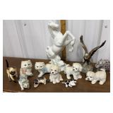 Animal figures- most ceramic *elephant is