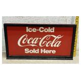 Coca - Cola Sign Double Sided (tin) 24/12