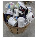 Bushel basket coffee mugs - mounded full
