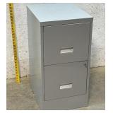 Gray 2 Drawer File w/key 15/18/29
