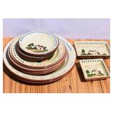 Torquay Motto Ware Cottage Design Pottery Plates