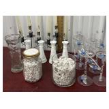 Candle stick holders, vases, etc..,