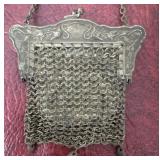 antique German mesh coin purse Signed