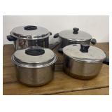 Flint, Ekcoware, and more - pots with lids