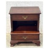 Kling Mahogany 2 Drawer End Stand w/ flouted