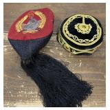 Yugoslav "Lika" folk hat, black velvet hat w/