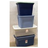 4 Heavy Duty Stoage Totes