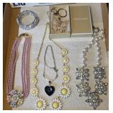 Blingy necklaces, bracelet, & Michael kors