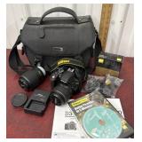 Nikon D3300 digital camera case and accessories