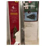 2 Pre- Lit Christmas Trees- pick up in building 2