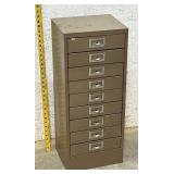 9 Drawer Tin File Cabinet 13/10/30