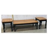 3 Piece Coffee Table/ End Table Set 48/24/16