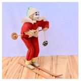 Vintage Napco Olympic Champs Skiing Felt Doll