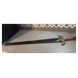 Pakistan sword & case blade 36ï¿½ Heavy