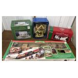 Christmas decor, train in original boxes