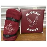 McGraw Eagles Stadium Seat & Throw blanket
