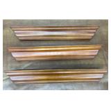 3 Pretty Shelves w,plate grove
