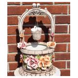 Vintage Capodimonte Wishing Well