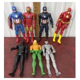 7 Super Hero Action Figures