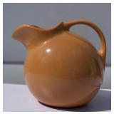 Vintage HALL Mustard Yellow Ball Pitcher w/ Ice